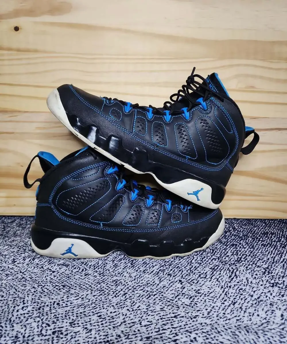Nike Air Jordan 9 IX Retro Photo Blue/ Black Youth Size 7
